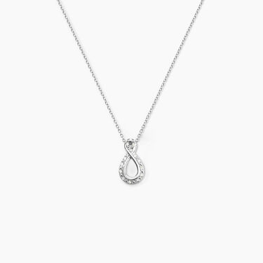 Collier Theanna Or Blanc Diamant - Colliers Femme | Histoire d’Or